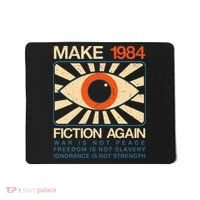 Make 1984 Fiction Again Dystopian Mousepad thumb 0