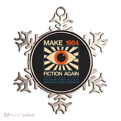 Make 1984 Fiction Again Dystopian Ornament