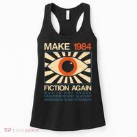 Make 1984 Fiction Again Dystopian Women's Tank Top thumb 0