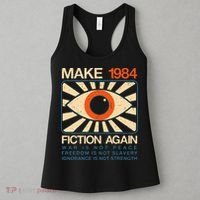 Make 1984 Fiction Again Dystopian Women's Tank Top thumb 3
