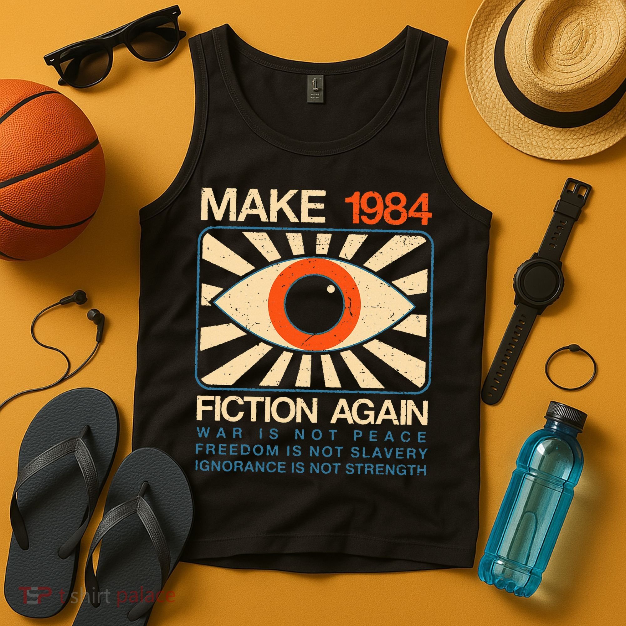 Make 1984 Fiction Again Dystopian Tank Top