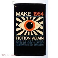 Make 1984 Fiction Again Dystopian Golf Towel thumb 0