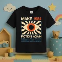 Make 1984 Fiction Again Dystopian Toddler T-Shirt thumb 3