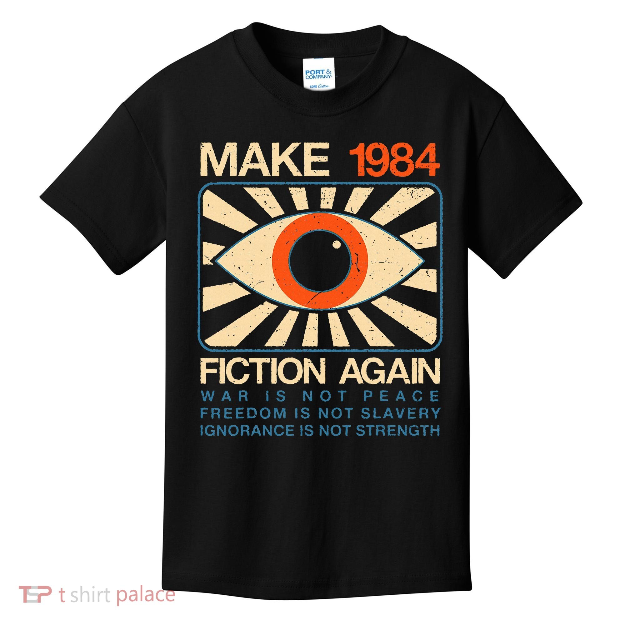 Make 1984 Fiction Again Dystopian Kids T-Shirt