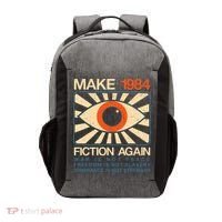 Make 1984 Fiction Again Dystopian Vector Backpack thumb 0