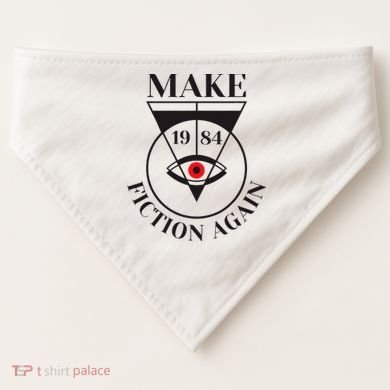 Make 1984 Fiction Again Anti Communism Freedom USA-Made Doggie Bandana