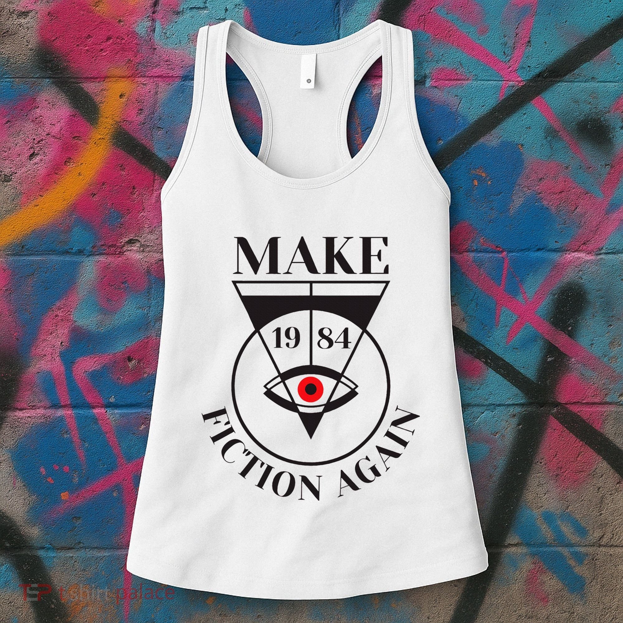 Make 1984 Fiction Again Anti Communism Freedom Women's Tank Top