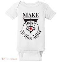 Make 1984 Fiction Again Anti Communism Freedom Baby Bodysuit thumb 0