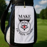 Make 1984 Fiction Again Anti Communism Freedom Golf Towel thumb 2