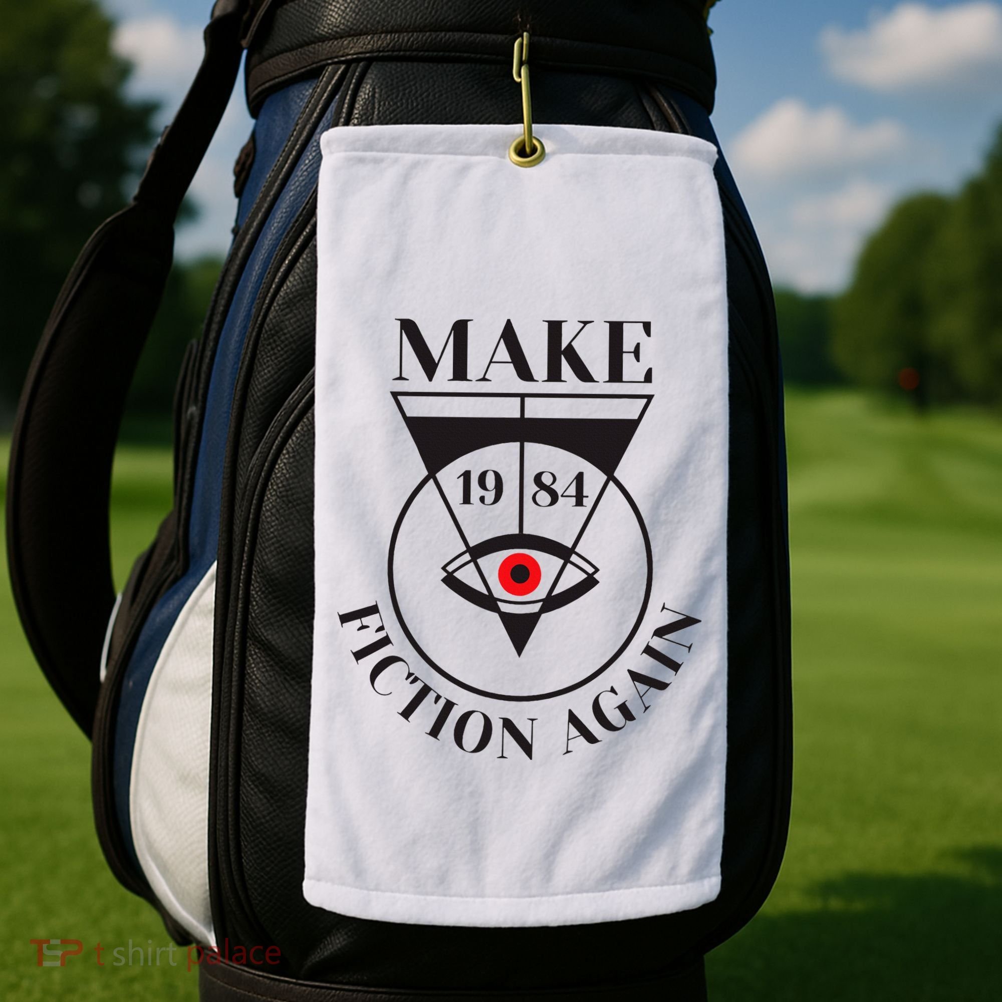 Make 1984 Fiction Again Anti Communism Freedom Golf Towel