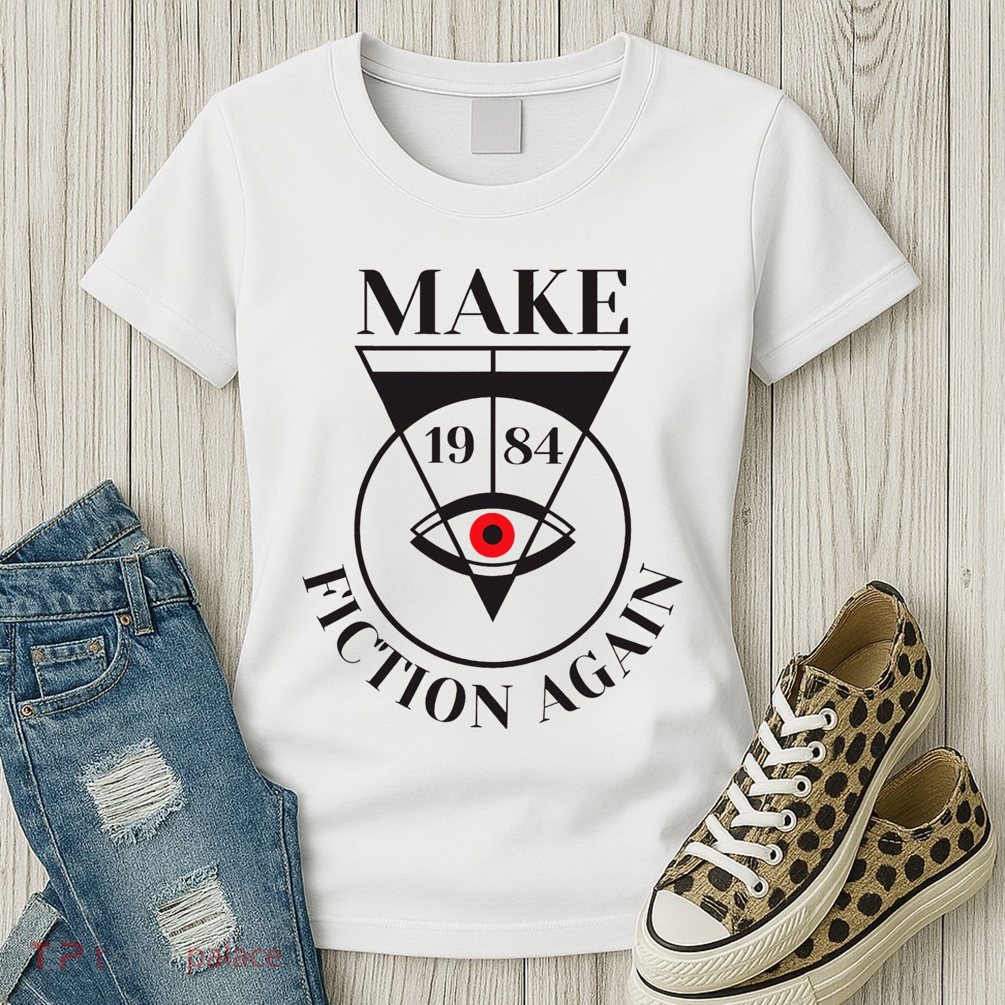 Make 1984 Fiction Again Anti Communism Freedom Women's T-Shirt