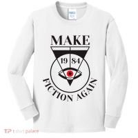 Make 1984 Fiction Again Anti Communism Freedom Kids Long Sleeve Shirt thumb 0