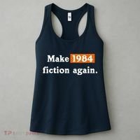 Make 1984 Fiction Again Women's Tank Top thumb 3