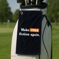 Make 1984 Fiction Again Golf Towel thumb 2