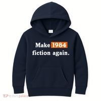 Make 1984 Fiction Again Kids Hoodie thumb 0