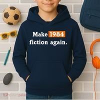 Make 1984 Fiction Again Kids Hoodie thumb 2