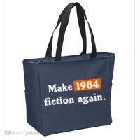 Make 1984 Fiction Again Tote Bag thumb 2