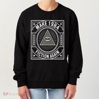 Make 1984 Fiction Again Allseeing Eye Dystopian Women's Sweatshirt thumb 0
