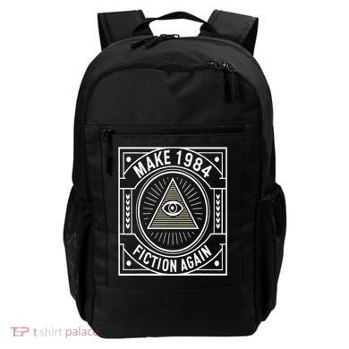 Make 1984 Fiction Again Allseeing Eye Dystopian Backpack