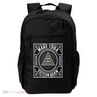 Make 1984 Fiction Again Allseeing Eye Dystopian Backpack thumb 0