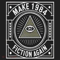 Make 1984 Fiction Again Allseeing Eye Dystopian Hat thumb 2
