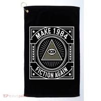 Make 1984 Fiction Again Allseeing Eye Dystopian Golf Towel thumb 0