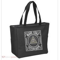 Make 1984 Fiction Again Allseeing Eye Dystopian Tote Bag thumb 2
