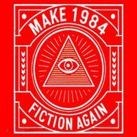 Make 1984 Fiction Again Allseeing Eye Dystopian Santa Hat thumb 1