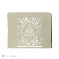 Make 1984 Fiction Again Allseeing Eye Dystopian Mousepad thumb 0