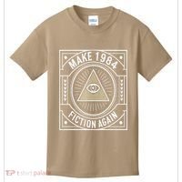 Make 1984 Fiction Again Allseeing Eye Dystopian Kids T-Shirt thumb 0
