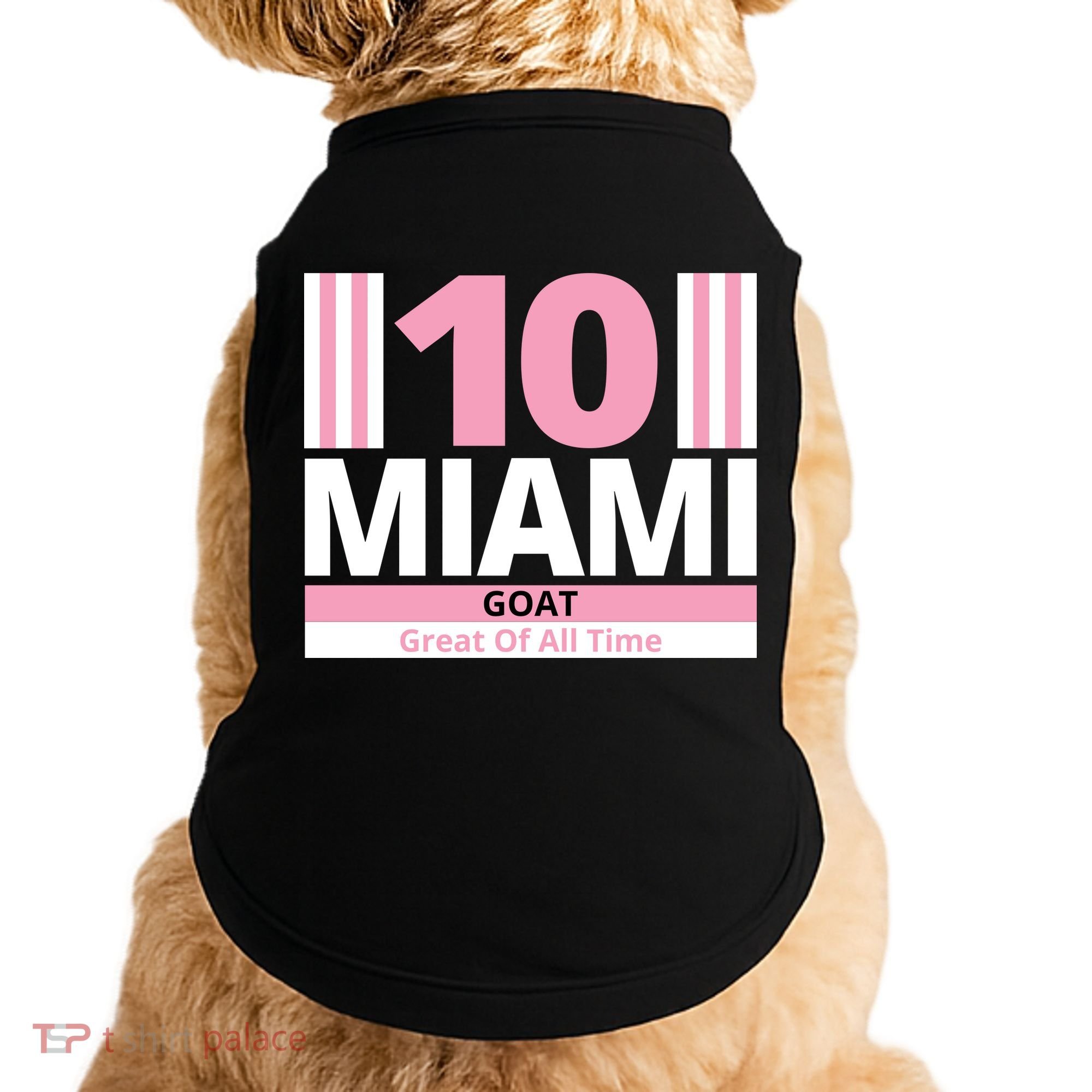 Miami 10 Goat Great Of All Time Doggie Tank