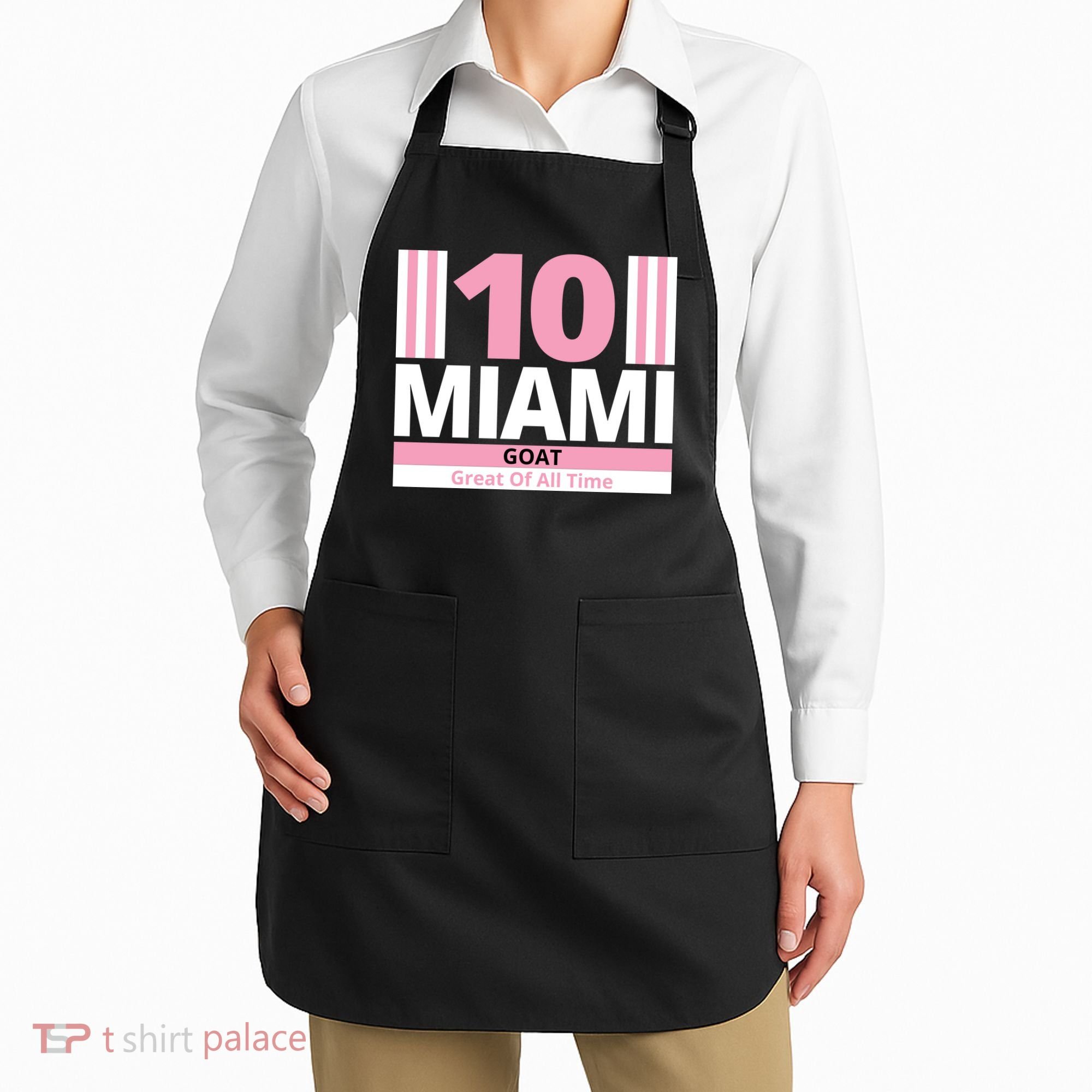 Miami 10 Goat Great Of All Time Apron