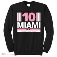 Miami 10 Goat Great Of All Time Sweatshirt thumb 0