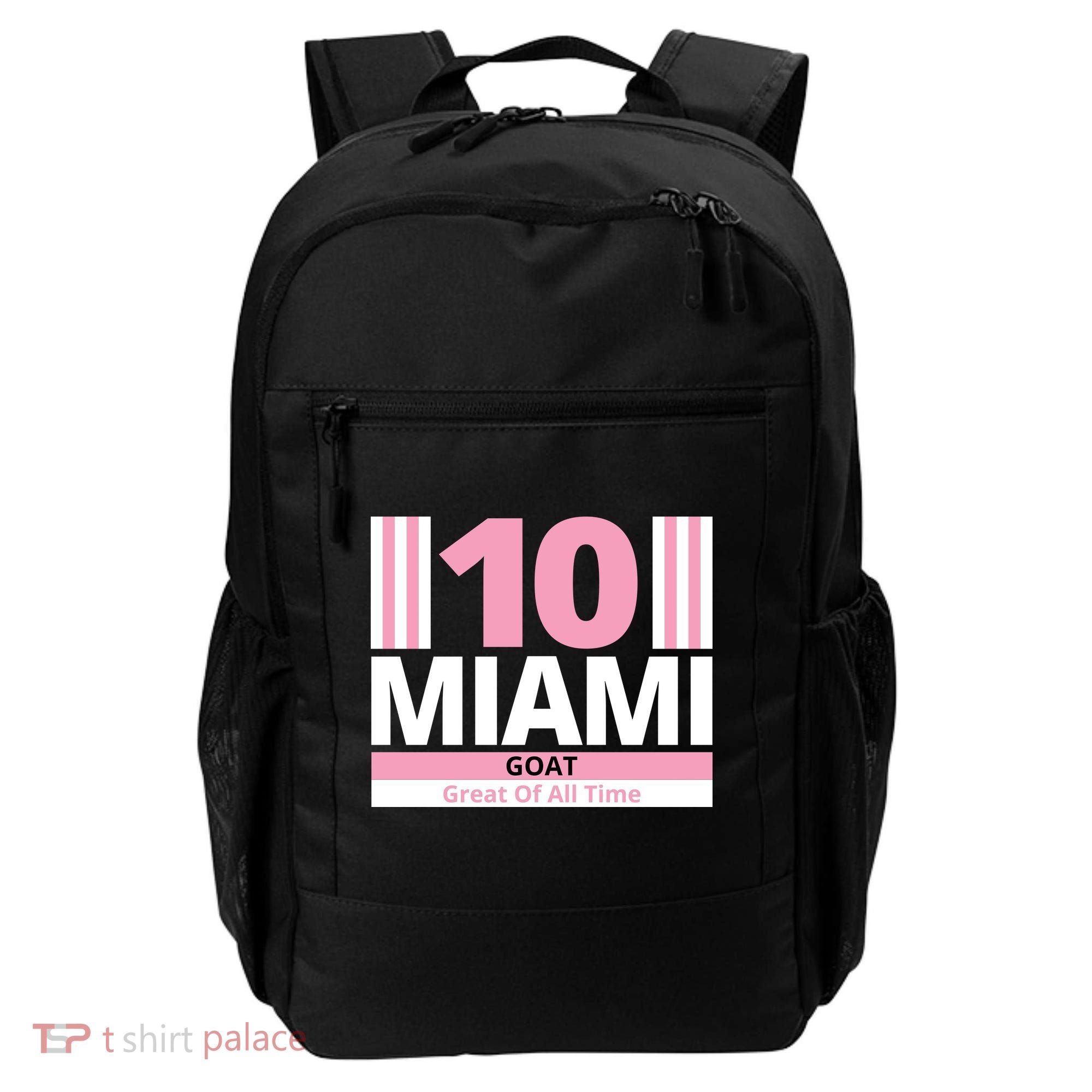 Miami 10 Goat Great Of All Time Backpack