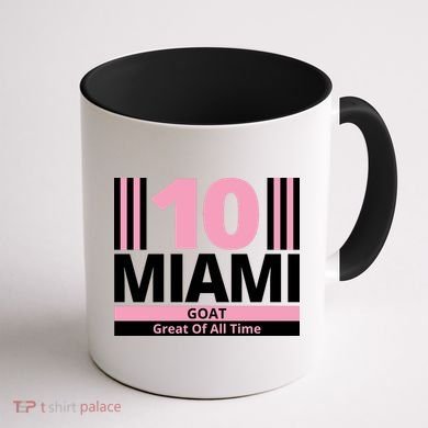 Miami 10 Goat Great Of All Time Coffee Mug back