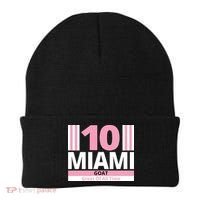 Miami 10 Goat Great Of All Time Beanie thumb 0