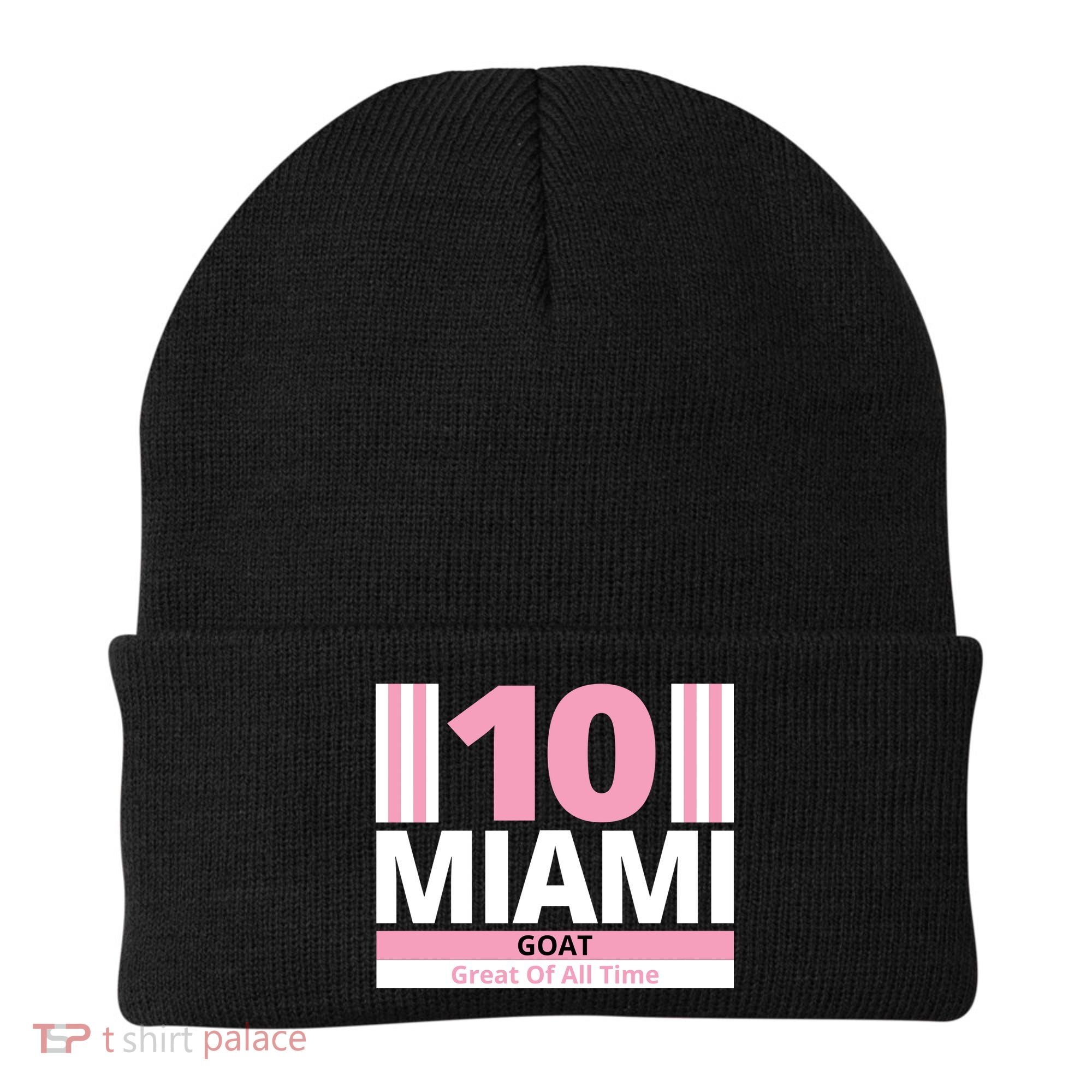 Miami 10 Goat Great Of All Time Beanie