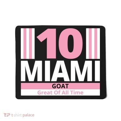 Miami 10 Goat Great Of All Time Mousepad