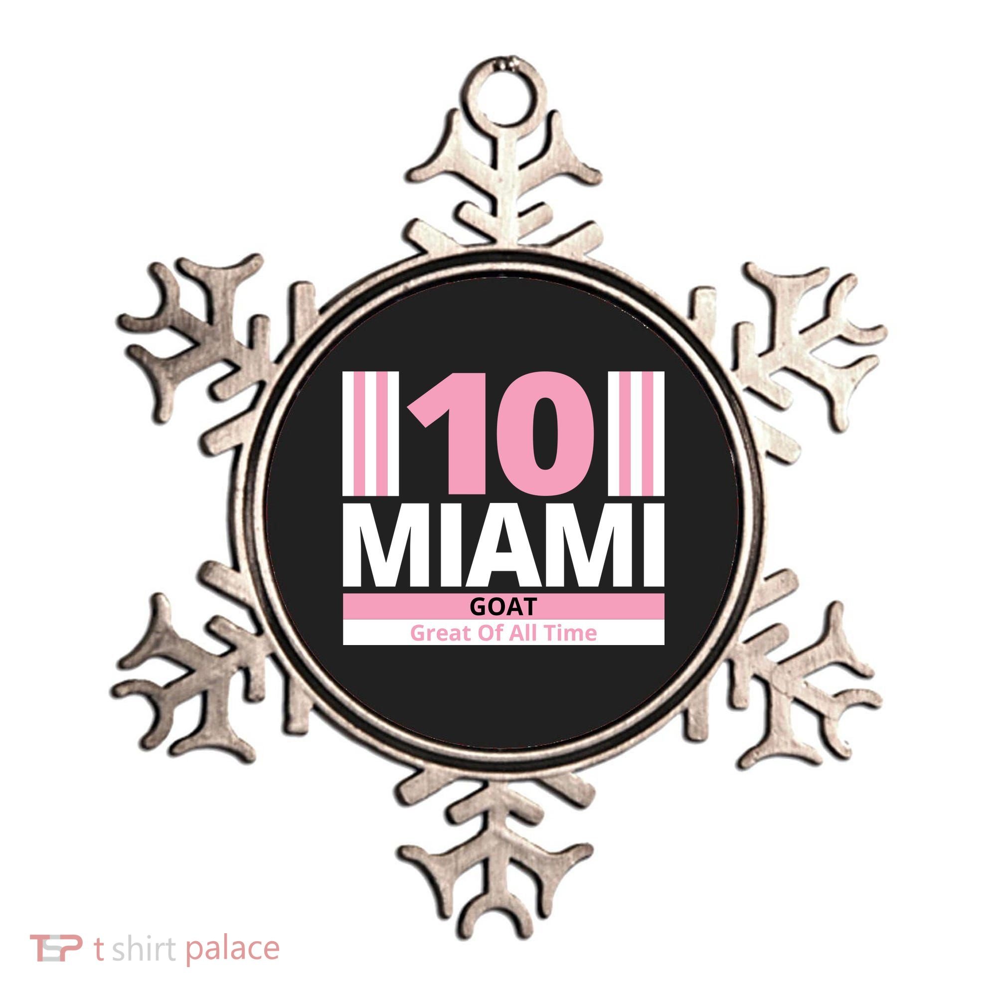 Miami 10 Goat Great Of All Time Ornament