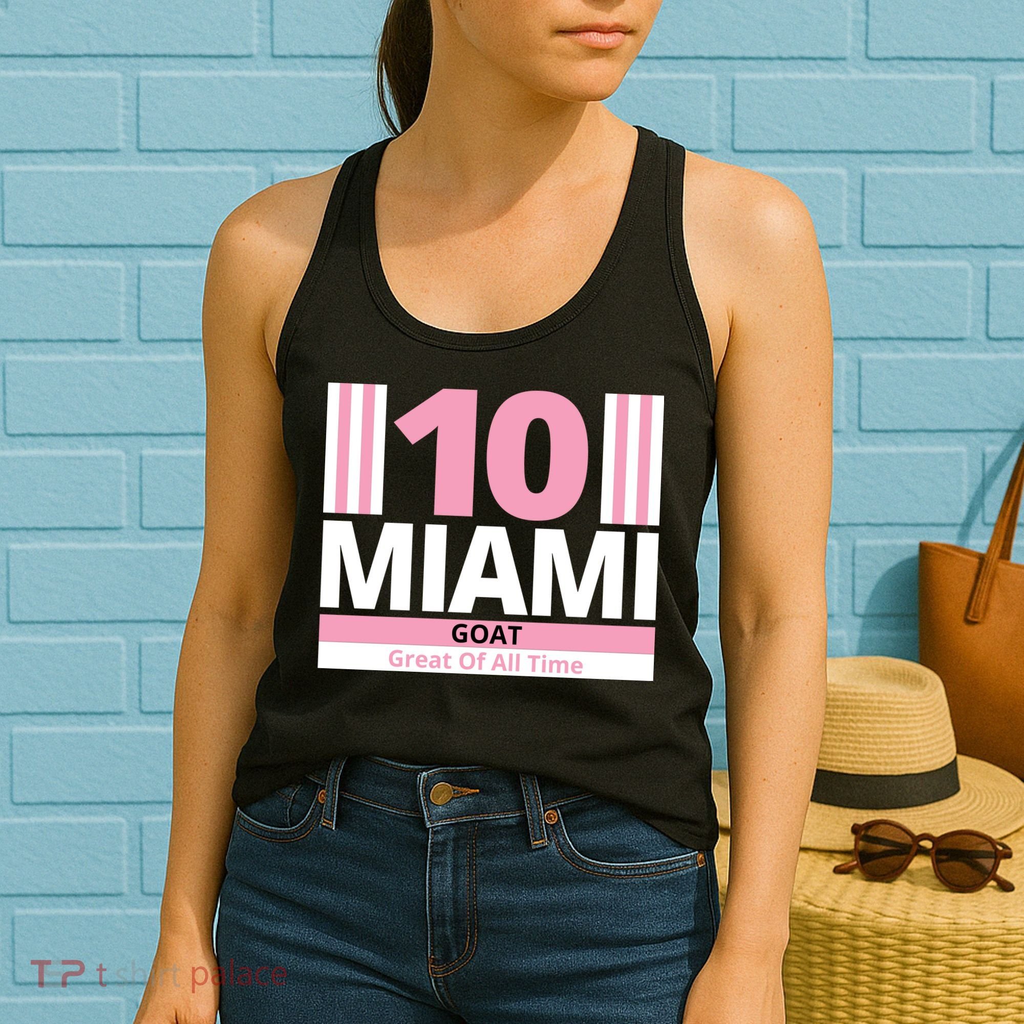 Miami 10 Goat Great Of All Time Women's Tank Top