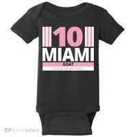 Miami 10 Goat Great Of All Time Baby Bodysuit thumb 0