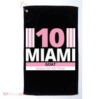 Miami 10 Goat Great Of All Time Golf Towel thumb 0