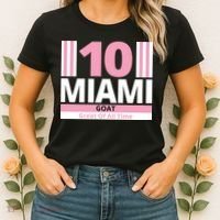 Miami 10 Goat Great Of All Time Women's T-Shirt thumb 2