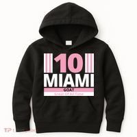Miami 10 Goat Great Of All Time Kids Hoodie thumb 0