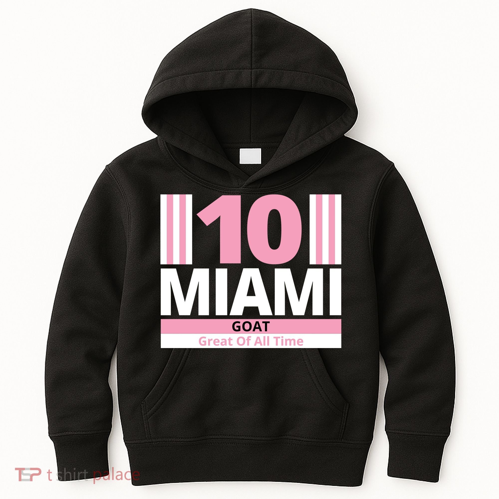 Miami 10 Goat Great Of All Time Kids Hoodie