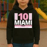 Miami 10 Goat Great Of All Time Kids Hoodie thumb 3