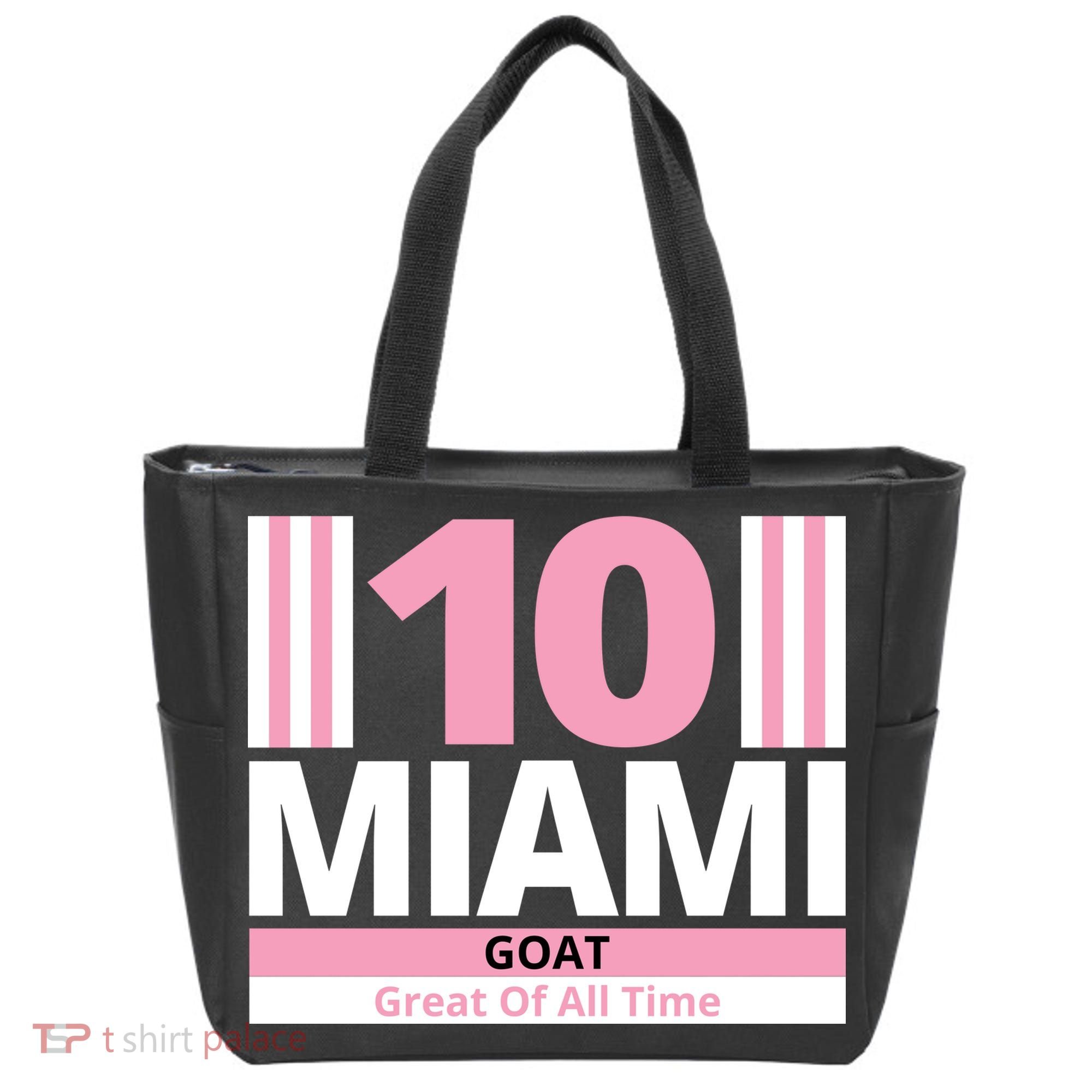 Miami 10 Goat Great Of All Time Tote Bag