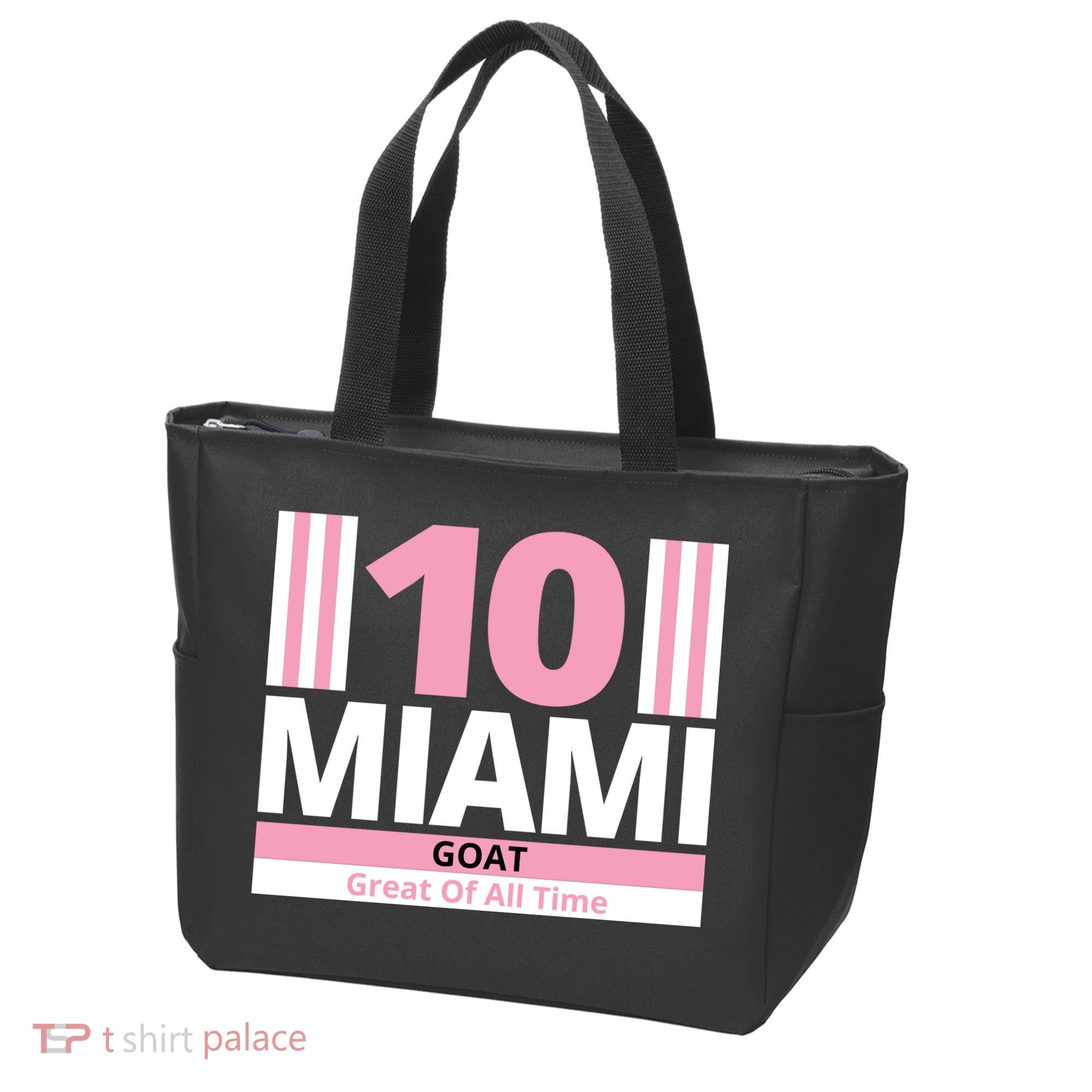 Miami 10 Goat Great Of All Time Tote Bag