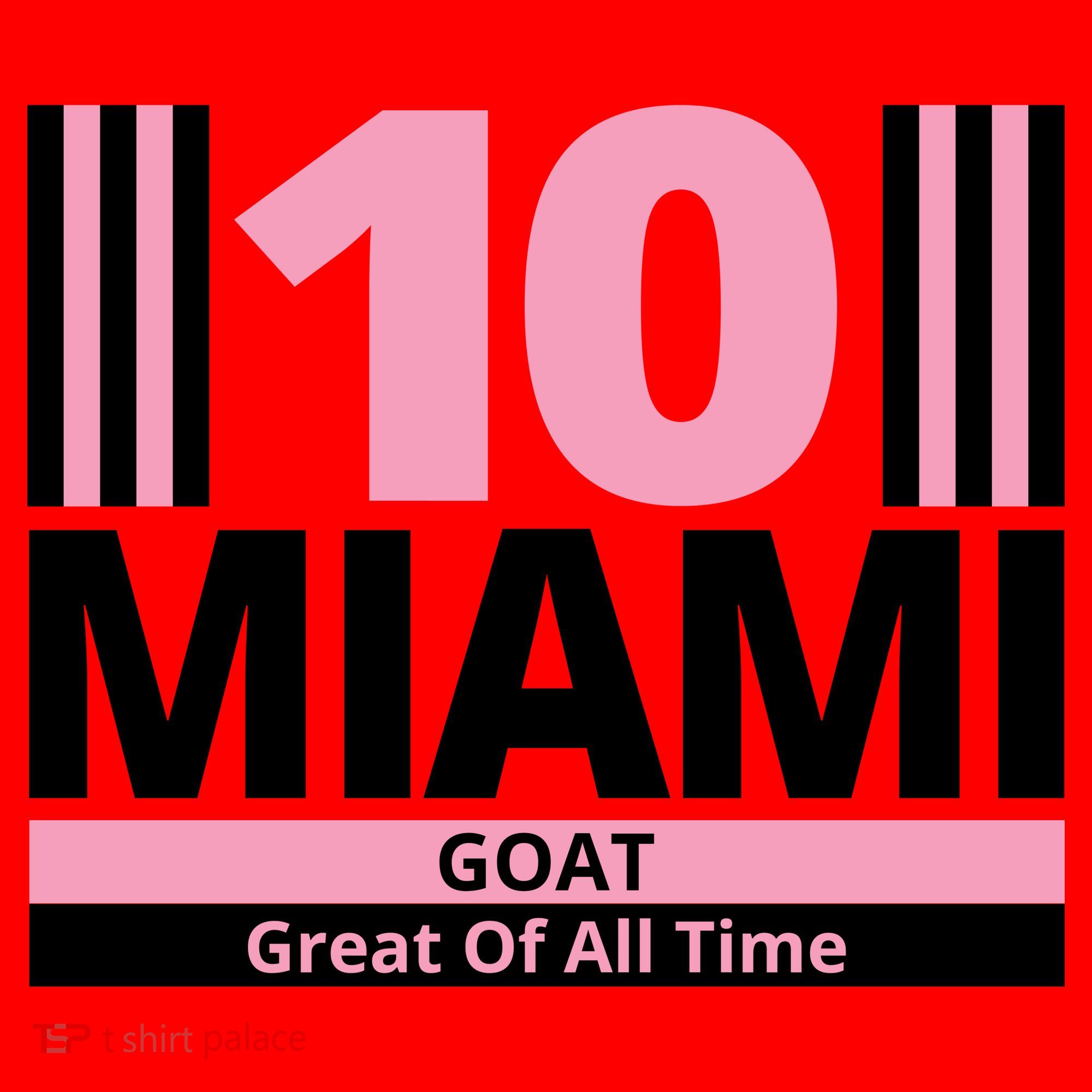 Miami 10 Goat Great Of All Time Santa Hat