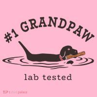 Men 1 Grandpaw Lab Tested Pun Labrador Retriever Grandpa Coaster thumb 2